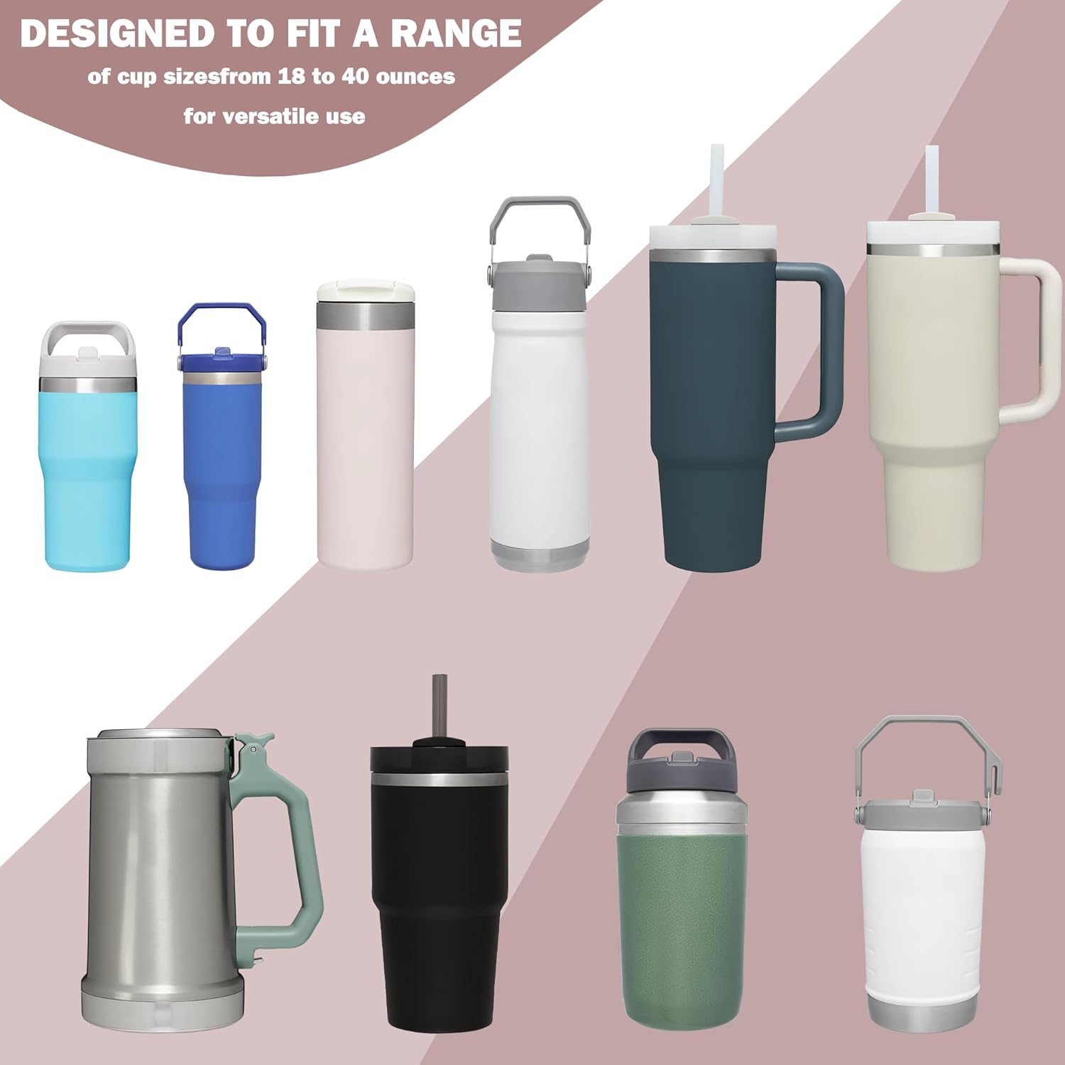 Bolsa para botella de agua Stanley de 40 onzas con asa, accesorios de gimnasio para mujer, bolsa para cinturón compatible con StanleySimple Modern