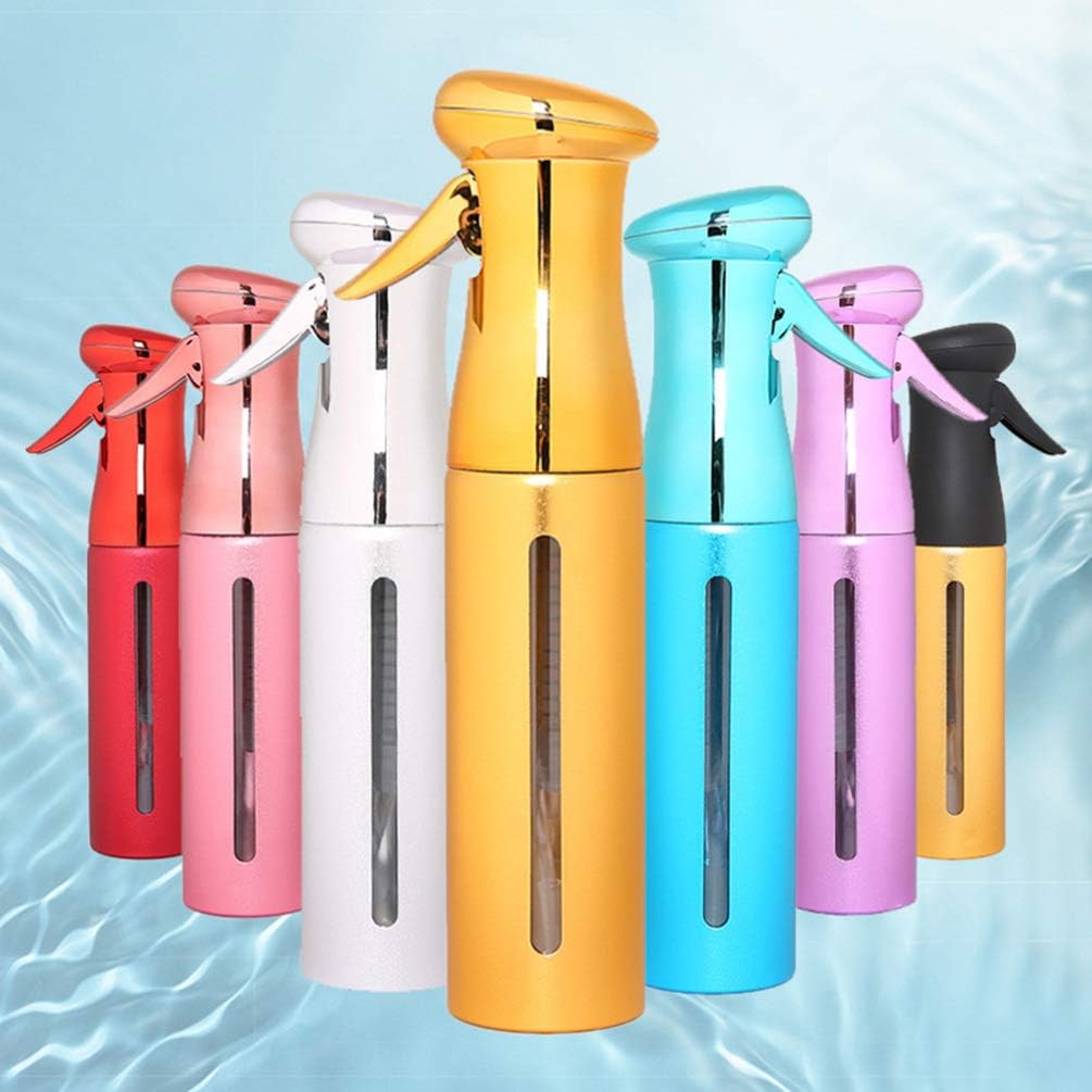 Beaupretty Botellas de spray para el cabello, pulverizadores de bomba de agua para estilista de cabello de niebla fina, latas de riego de flores