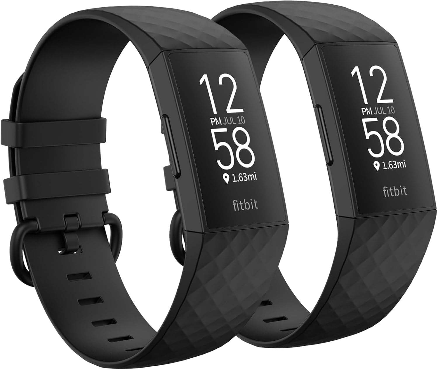 Paquete de 2 correas impermeables compatibles con Fitbit Charge 3, Fitbit Charge 4, Fitbit Charge 3 SE, pulseras deportivas suaves clásicas de