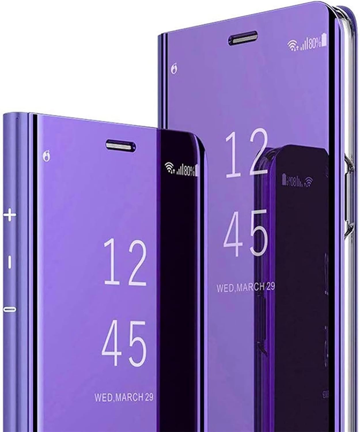Funda con espejo para Samsung Galaxy S23 FE 5G para mujer, maquillaje al aire libre, bonita funda delgada para teléfono, protección completa, a