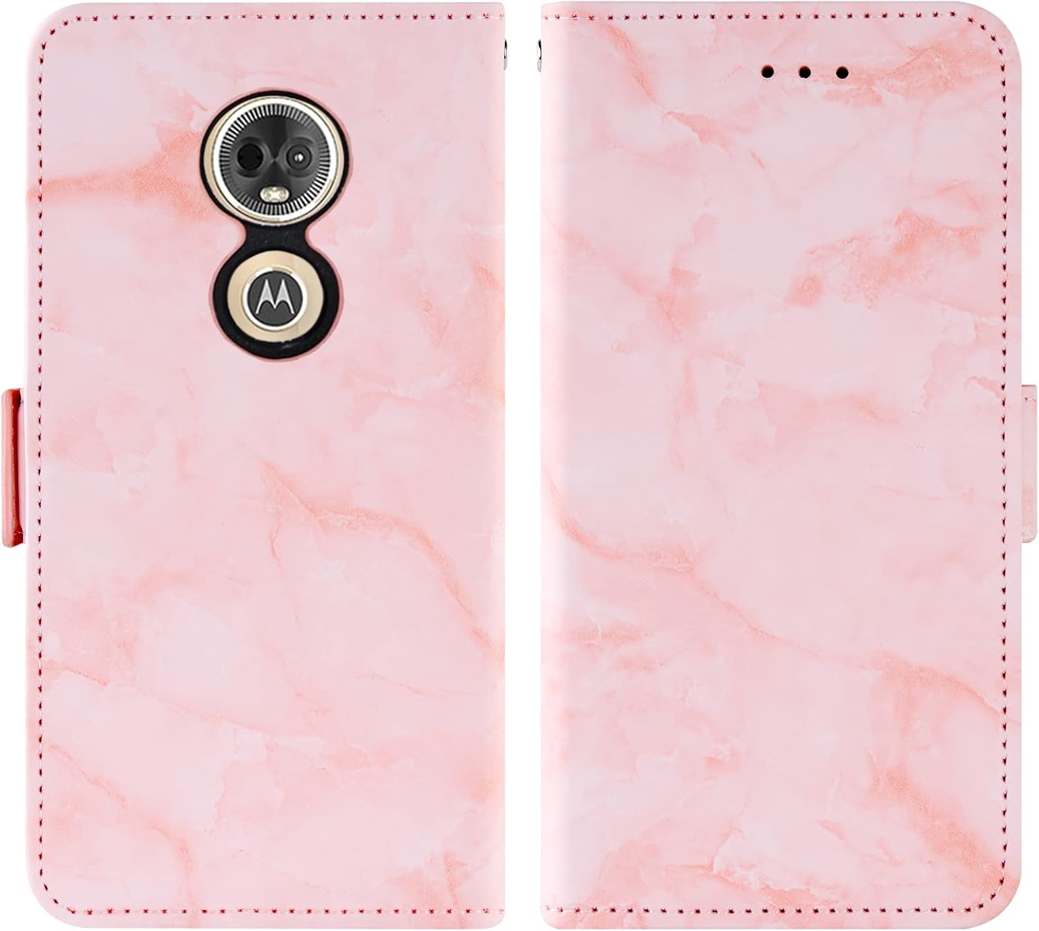 Asuwish Funda compatible con Moto E5 Plus E 5 Supra y protector de pantalla de vidrio templado, soporte para tarjeta celular, soporte para tarjeta,