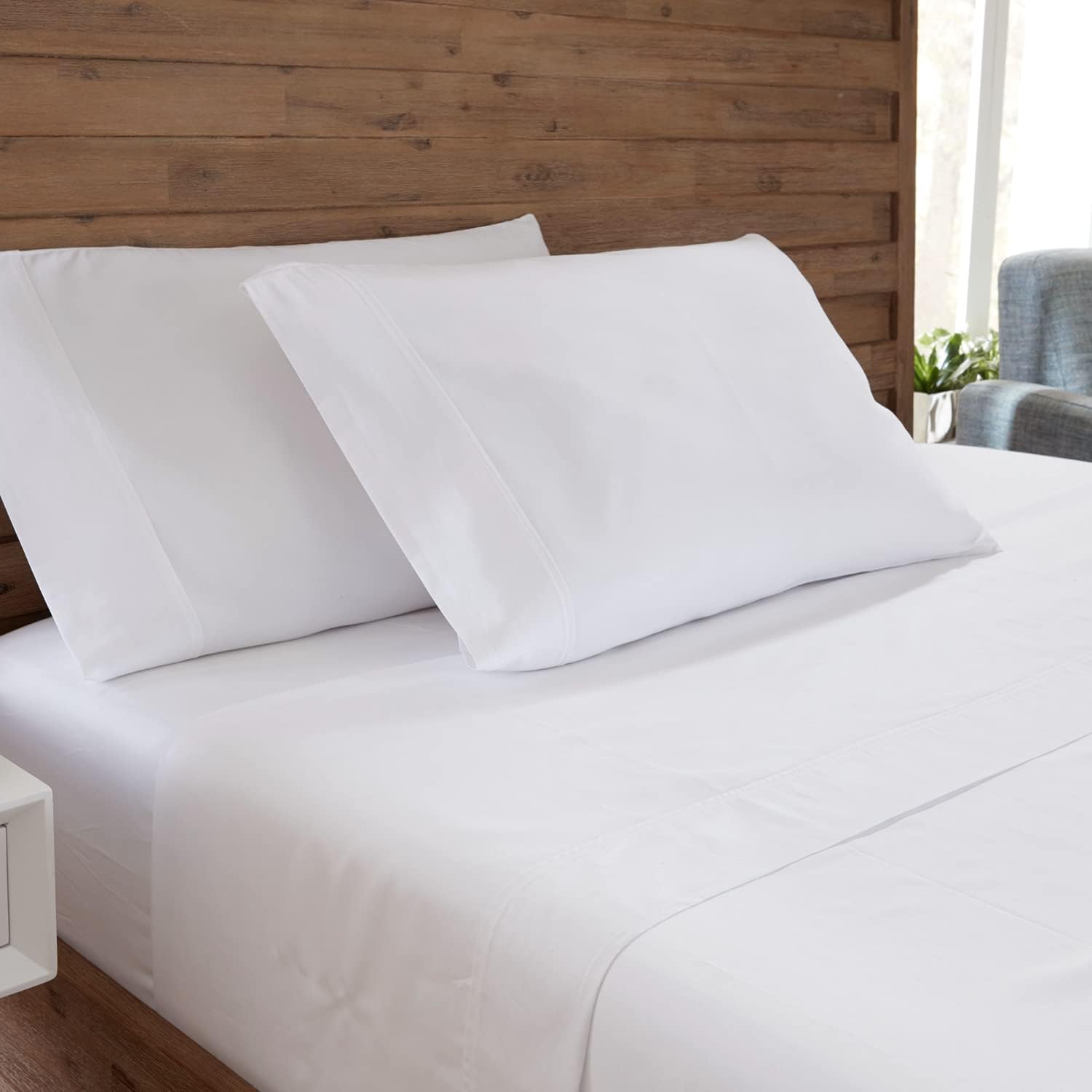 GhostBed Cal King Cooling – Juego de sábanas de lujo de algodón Supima y Tencel, resistente a las arrugas con bolsillos profundos, 6 piezas, color