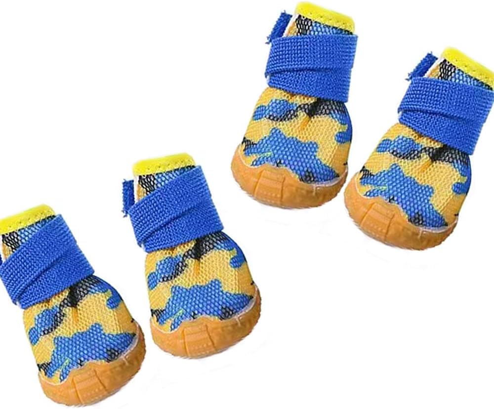 Yagizaai Oscars – Zapatos para perros pequeños y medianos, botas anticaídas para pavimento caliente de verano, protectores de patas transpirables
