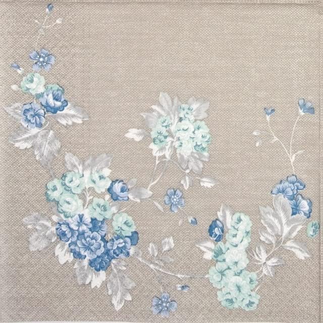 AM Décor – 20 servilletas de papel suaves de 3 capas de Decoupage para almuerzo, 13 x 13 pulgadas (desplegadas), diseño de jardín pacífico