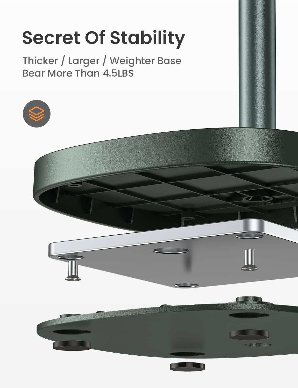 LISEN – Soporte para teléfono celular, aluminio resistente, altura y ángulo ajustables, estable, para escritorio, verde