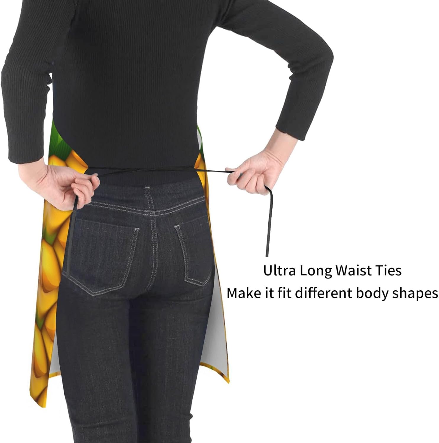 Delantales para mujer con bolsillos, delantal de chef ajustable, correa para el cuello, delantal de cocina impermeable