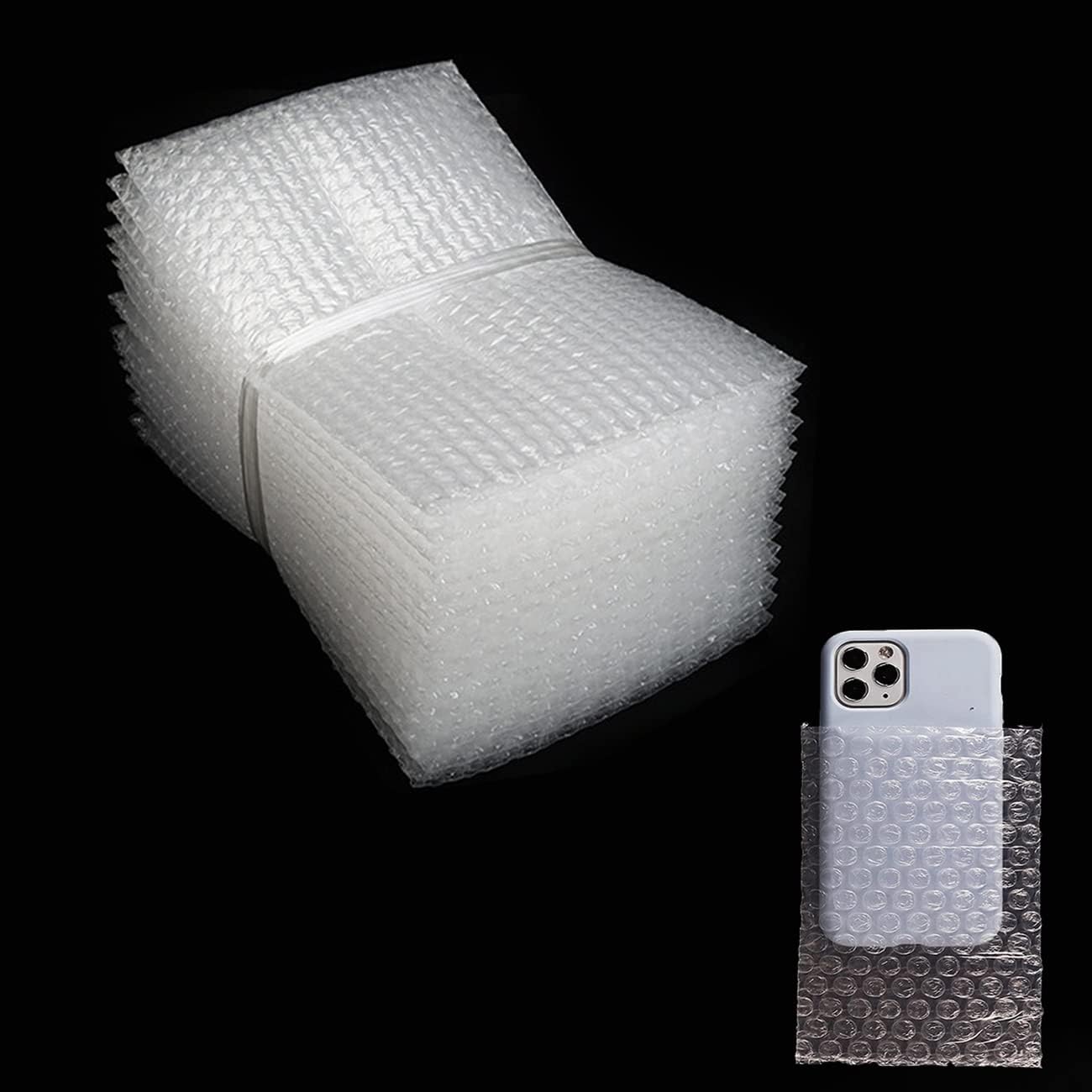 Bolsas de cojín de burbujas, bolsa de burbujas de 4 x 6 pulgadas, bolsas de amortiguación de doble pared, bolsas de espuma gruesa a prueba de golpes