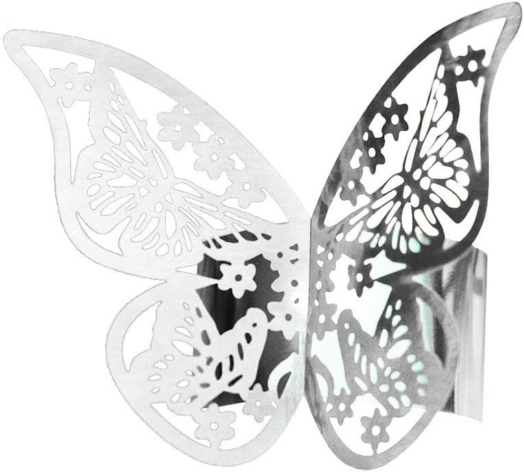Servilleteros de papel de mariposa 3D cortados con láser, para Día de Acción de Gracias, Pascua, Navidad, hogar, cocina, hotel, cenas, mesas, hogar,