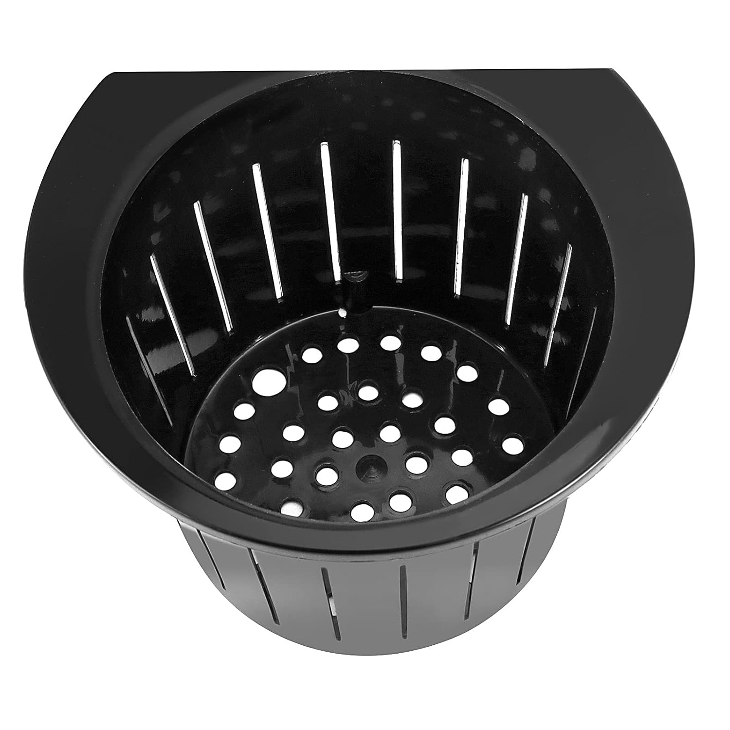 Paquete de 14 macetas de riego automático de 5 pulgadas para montar en la pared, macetas con ganchos y mechas para interiores y exteriores, color