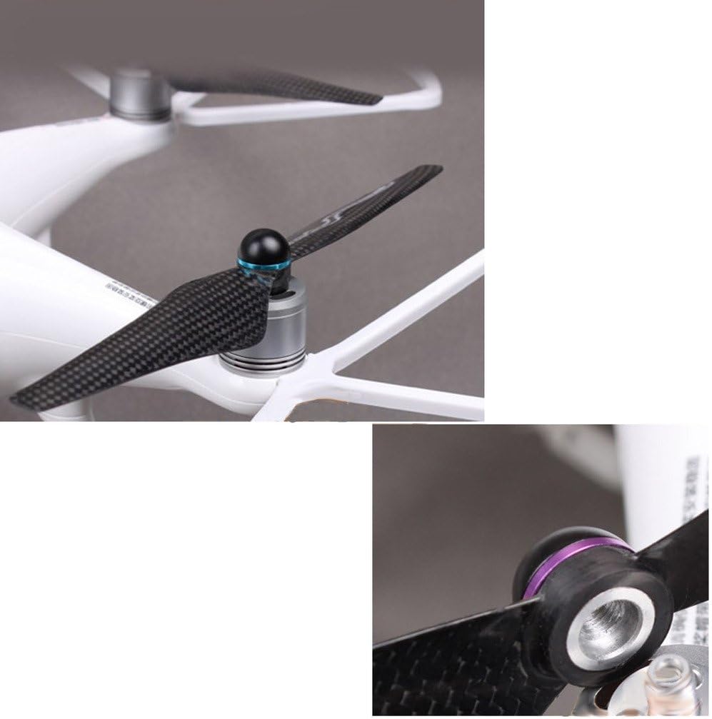 Darkhorse – 1 par de hélices de fibra de carbono 9550S autoaprietan con autobloqueo CC y CCW para DJI Phantom 4