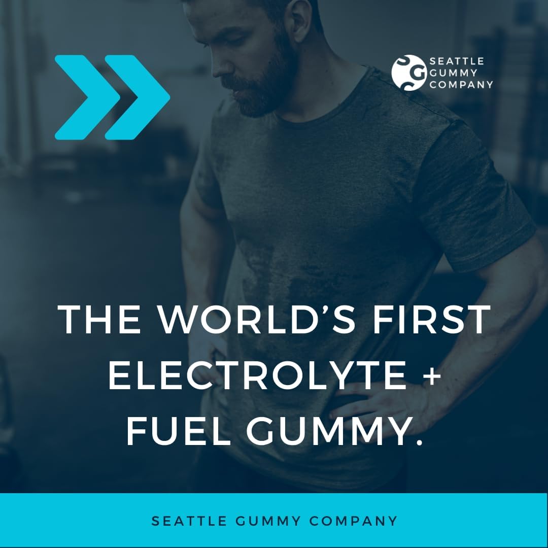 SGC Seattle Gummy Company – Gomitas de hidratación con electrolitos HydraFuel – Paquete de 12 Margarita – Rendimiento atlético mejorado y soporte de