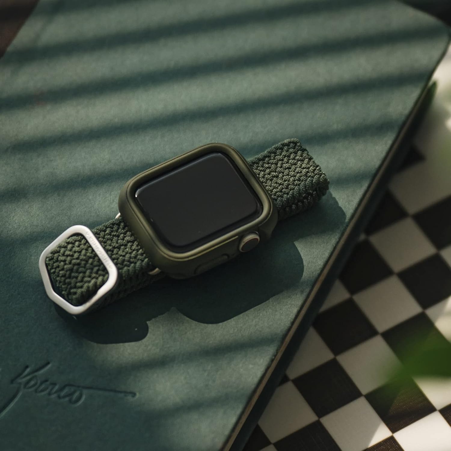 RhinoShield Correa trenzada para Apple Watch Series Ultra  87  SE  3 4244  45  1.929 in correa de Apple Watch