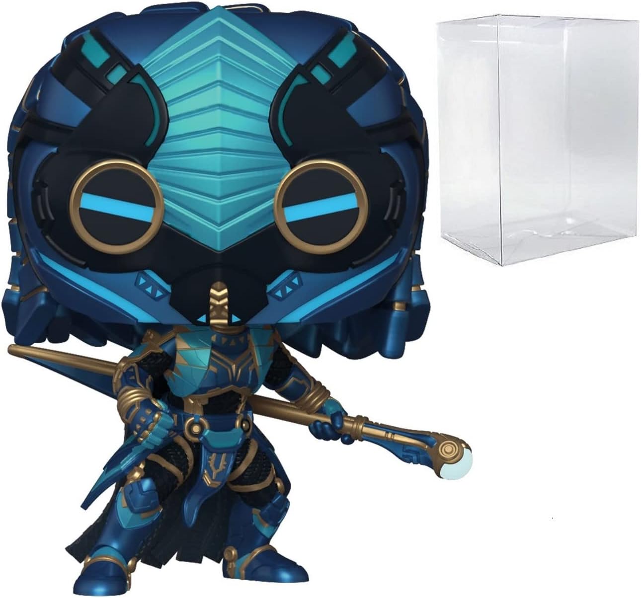 POP Marvel Black Panther Wakanda Forever – Figura de vinilo Funko de Okoye (Midnight Angel) (paquete con funda protectora de caja compatible),