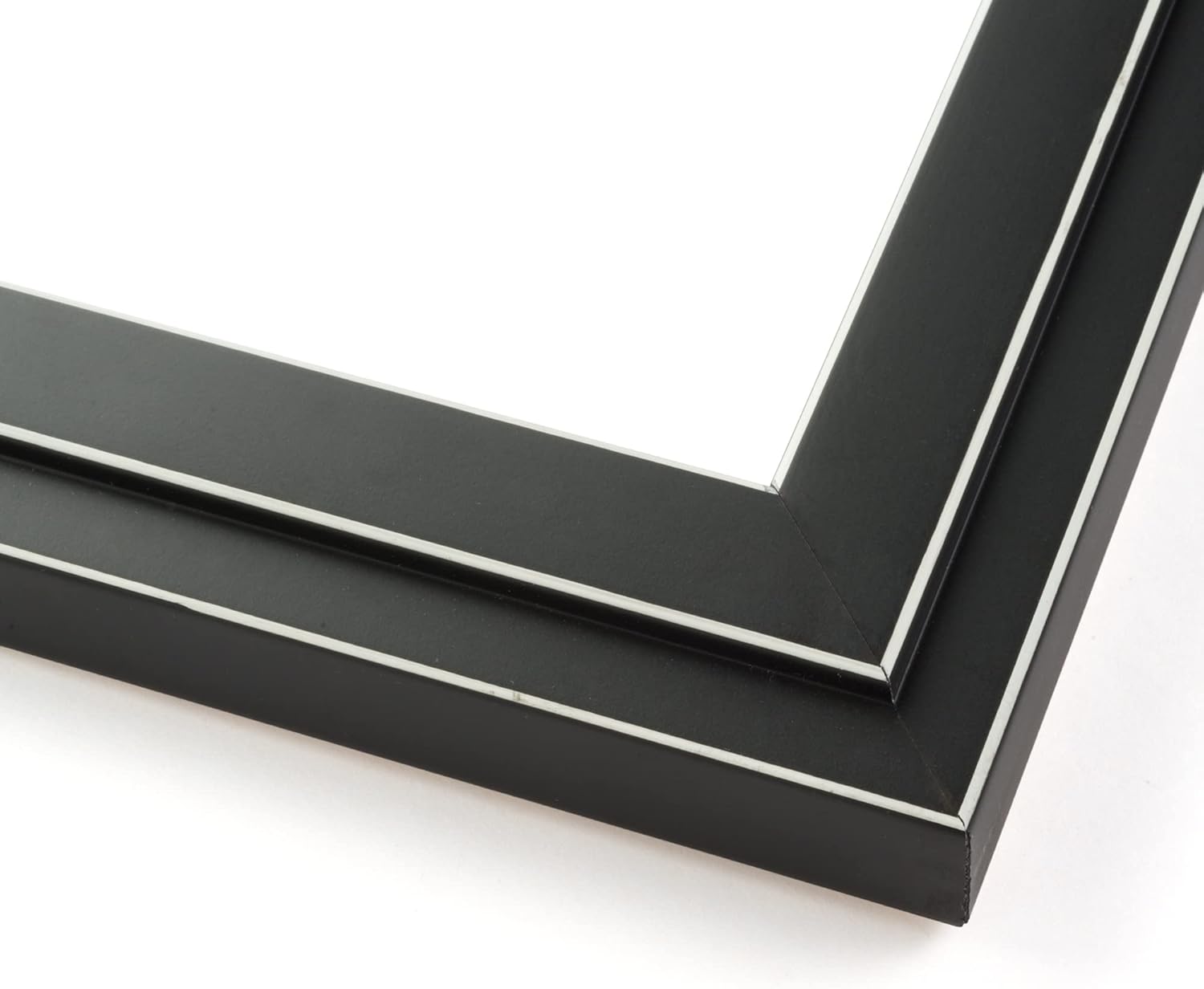 Marco de madera real negro de 16 x 27 pulgadas de ancho de 1.25 pulgadas  Profundidad del marco interior de 0.5 pulgadas  Marco de fotos moderno