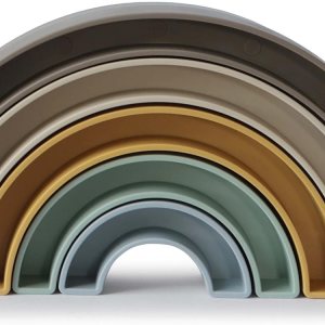 mushie Juguete apilador arcoíris Hecho en Dinamarca (ladera) mushie Juguete apilador arcoíris Hecho en Dinamarca (ladera)