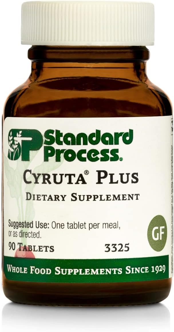 Standard Process Cyruta Plus – Suplementos integrales de colesterol, apoyo inmunológico, salud cardíaca con ácido ascórbico y harina de avena, 90