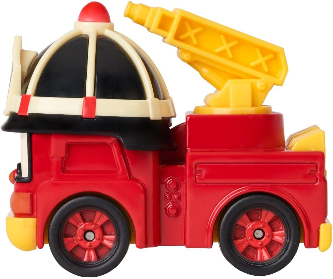 Robocar Poli Juguetes, paquete de 4 Automóviles de juguete de metal fundido a presión, equipo de rescate de mini corredores, poli + ámbar + Roy +