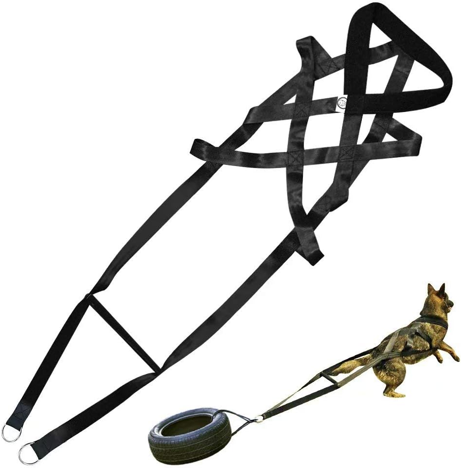 PET ARTIST Arneses de entrenamiento de trineo de peso para perros grandes de trabajo, comportamientos, arneses de trineo para tirar de pesas,