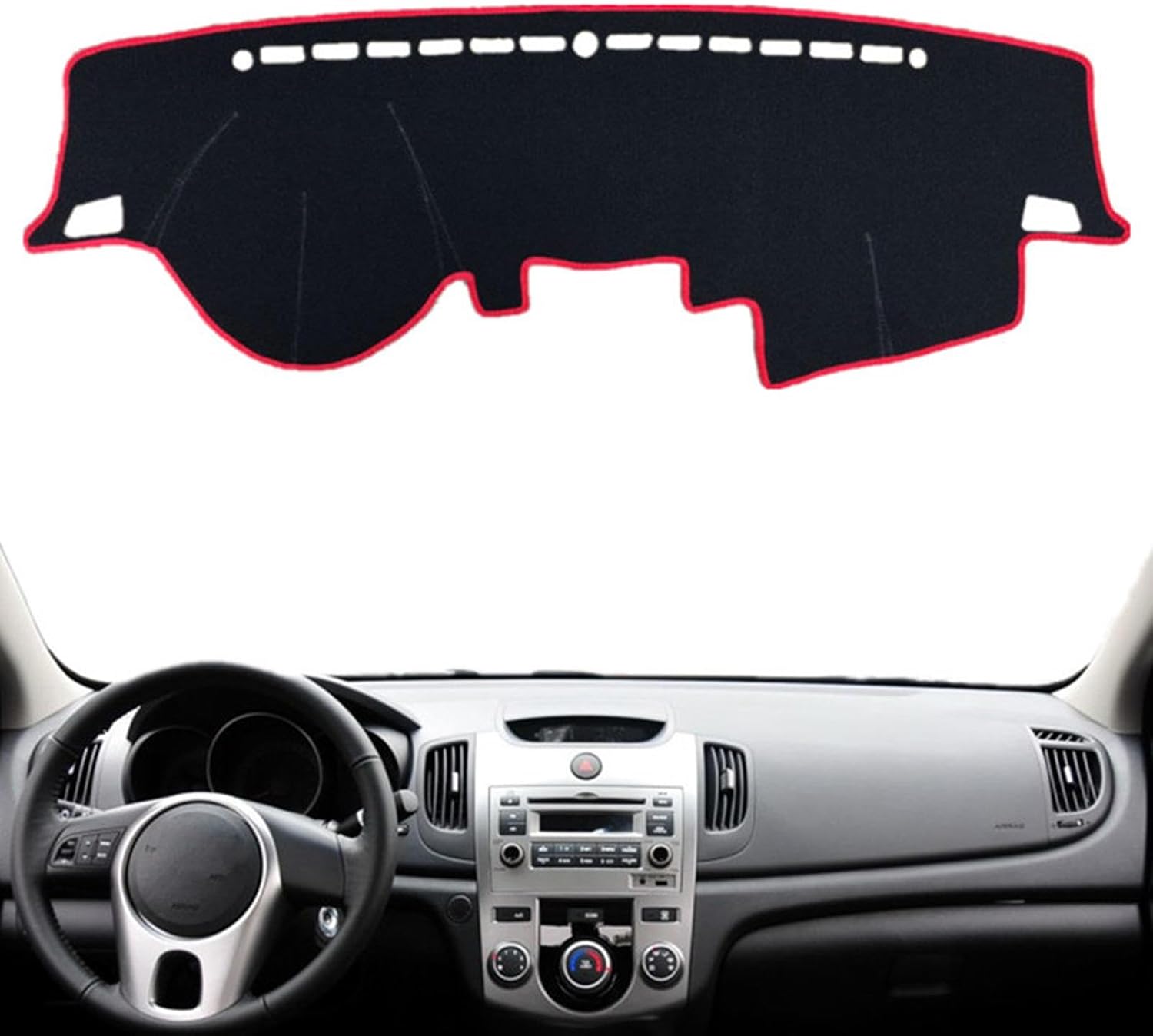 Para KIA Forte Cerato 2009-2012 2013, cubierta de tablero de instrumentos de coche, alfombra de sombrilla, accesorios para alfombras