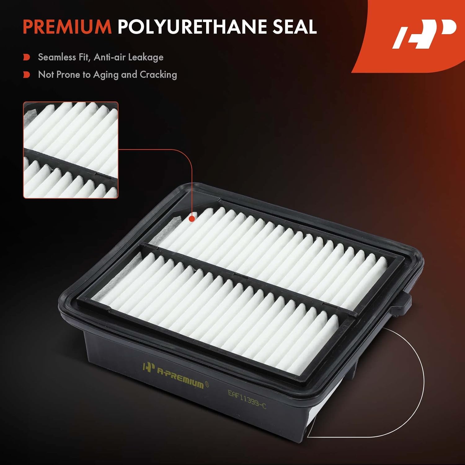 A-Premium Filtro de aire de motor compatible con modelos Honda, Accord 2014-2015 2017-2023 (solo híbrido), CR-V 2020-2022 (solo híbrido) – L4 2.0L,