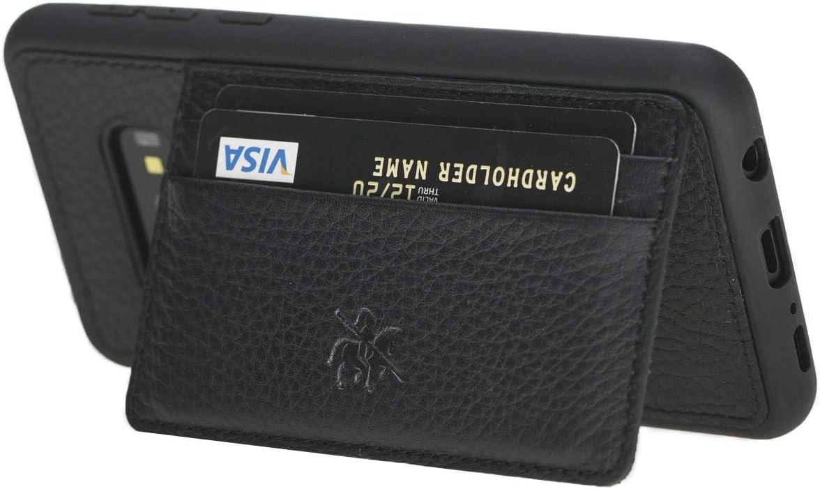 Venito Pisa – Funda de piel con soporte para Samsung Galaxy S10e, color negro