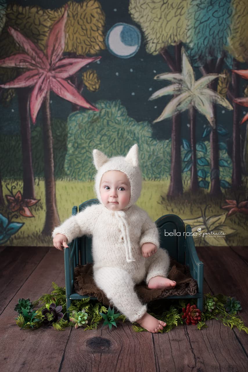 Wolf Costume Photo Prop, Wolf Halloween Costume, Wolf Outfit, Knitted Todler Outfitt, Sitter Size Wolf, Sitter outfit, Wolf Se (6-9 mth, 13. petrol)