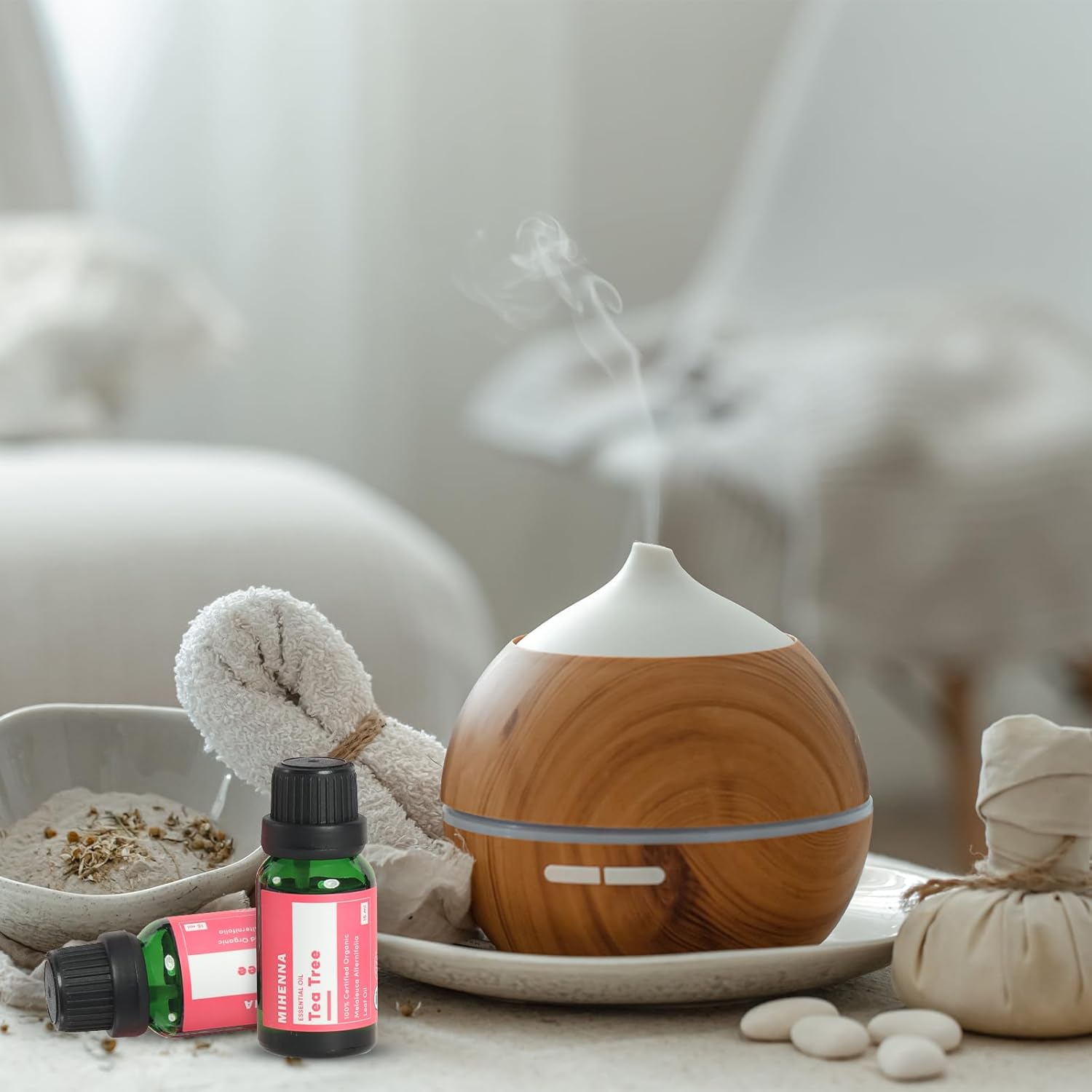 Aceite esencial de eucalipto  Aceite orgánico 100% certificado por USDA para mensajes, difusores y para polvo de cabello de henna, grado terapéutico
