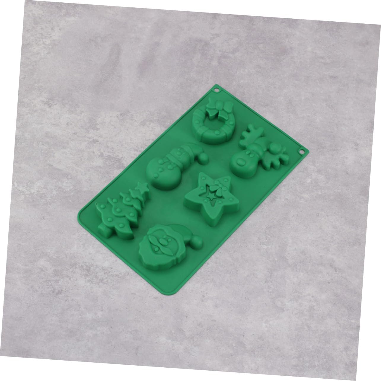 Abaodam 4 moldes de silicona para tartas de Navidad, mini malvaviscos para chocolate caliente, caramelo de Navidad, árbol de Navidad, molde de