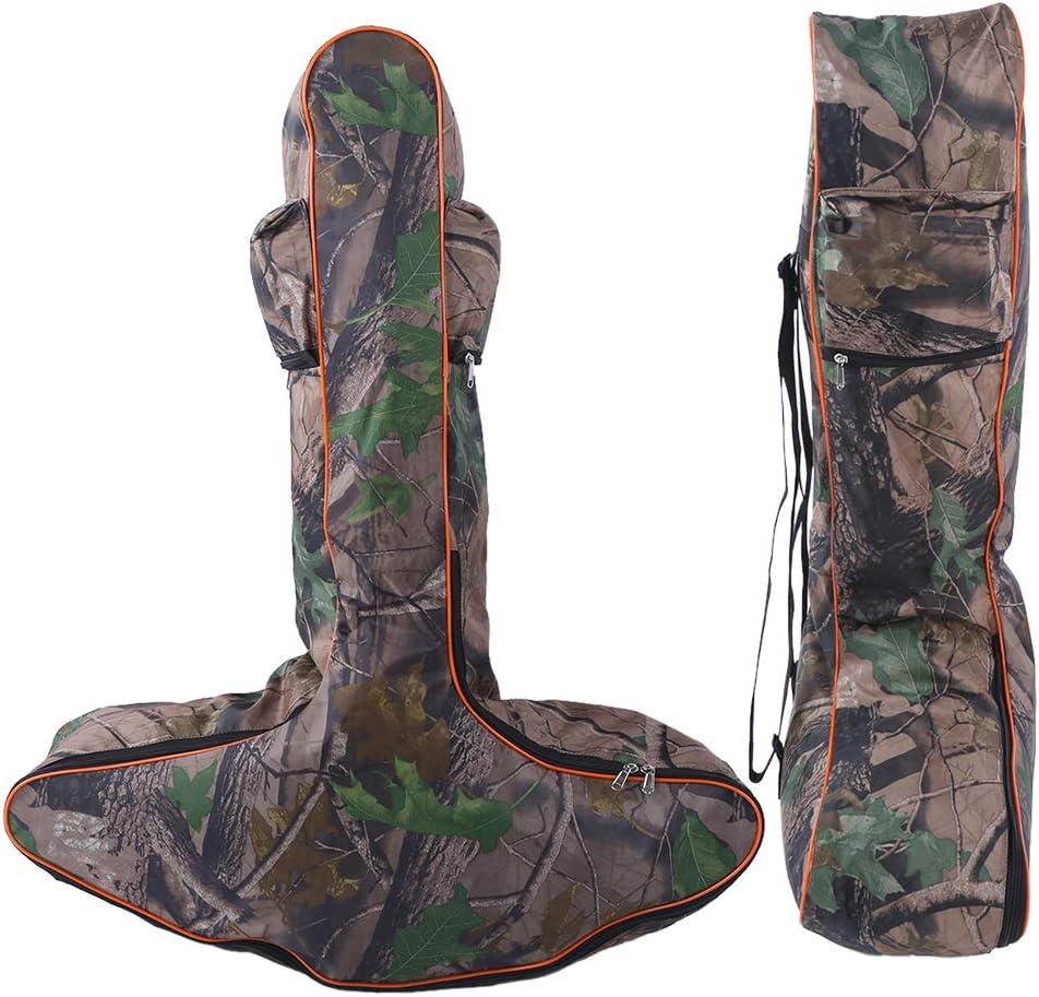 Qiilu Bolsa de ballesta Excalibur Bolsa de ballesta de camuflaje Ballesta Bolsa de almacenamiento de tela de buey en forma de T Bolsa de arco