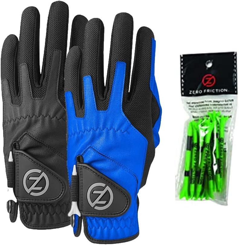 Zero Friction – Guante de golf sintético de compresión para hombre, ajuste universal