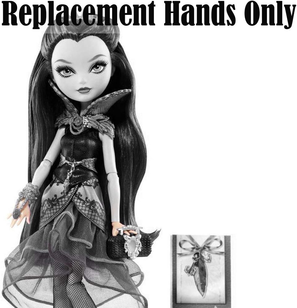 Piezas de repuesto para muñeca Raven Queen – Ever After High Raven Queen Doll BBD42 – Manos de repuesto