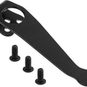 Clip de bolsillo de transporte profundo con tornillos, clip trasero de bolsillo de aleación de titanio para Spyderco C81 C10 C11, clips de bolsillo Clip de bolsillo de transporte profundo con tornillos, clip trasero de bolsillo de aleación de titanio para Spyderco C81 C10 C11, clips de bolsillo