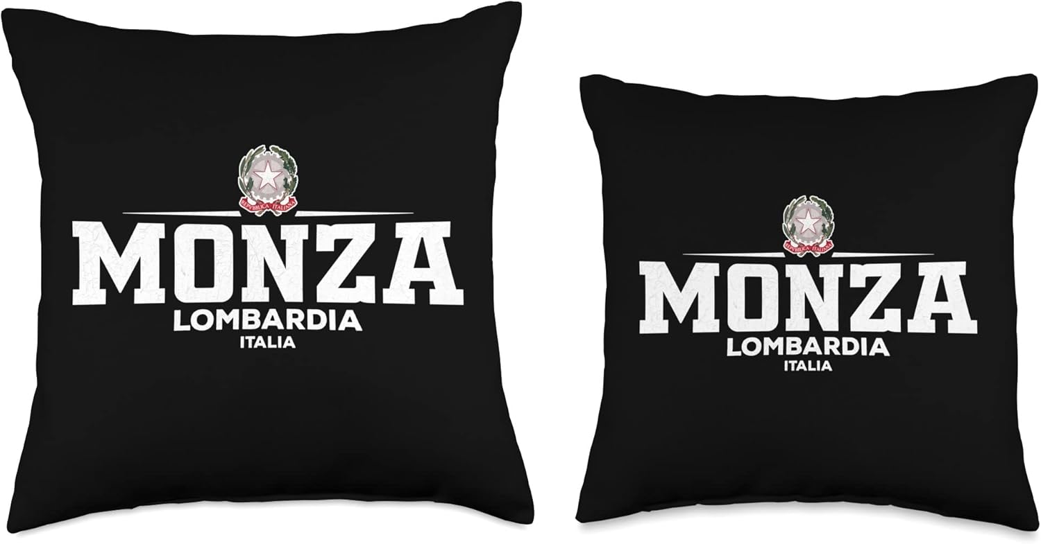 Monza ItaliaItaly Throw Pillow, 16×16, Multicolor