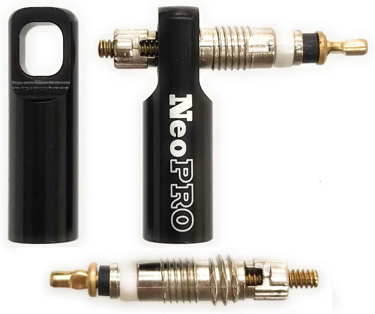 Bike Presta tapa de válvula con kit de función de extracción de núcleo de válvula, cubiertas antipolvo para neumáticos