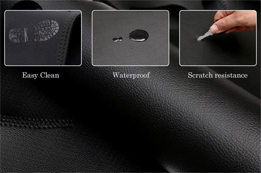 Fundas de tablero para Ford Focus 2012-2018 (sin altavoces), cubierta de cuero para salpicadero, cubierta protectora de tablero de automóvil,
