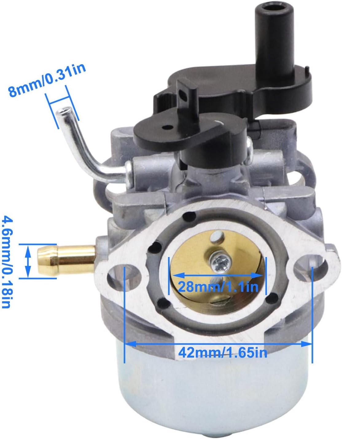 Soplador de nieve de carburador compatible con Toro 141cc Power Clear 221QR 210R 221QE 221R Modelo # 38584 38581 38587-SD Compatible con Briggs &