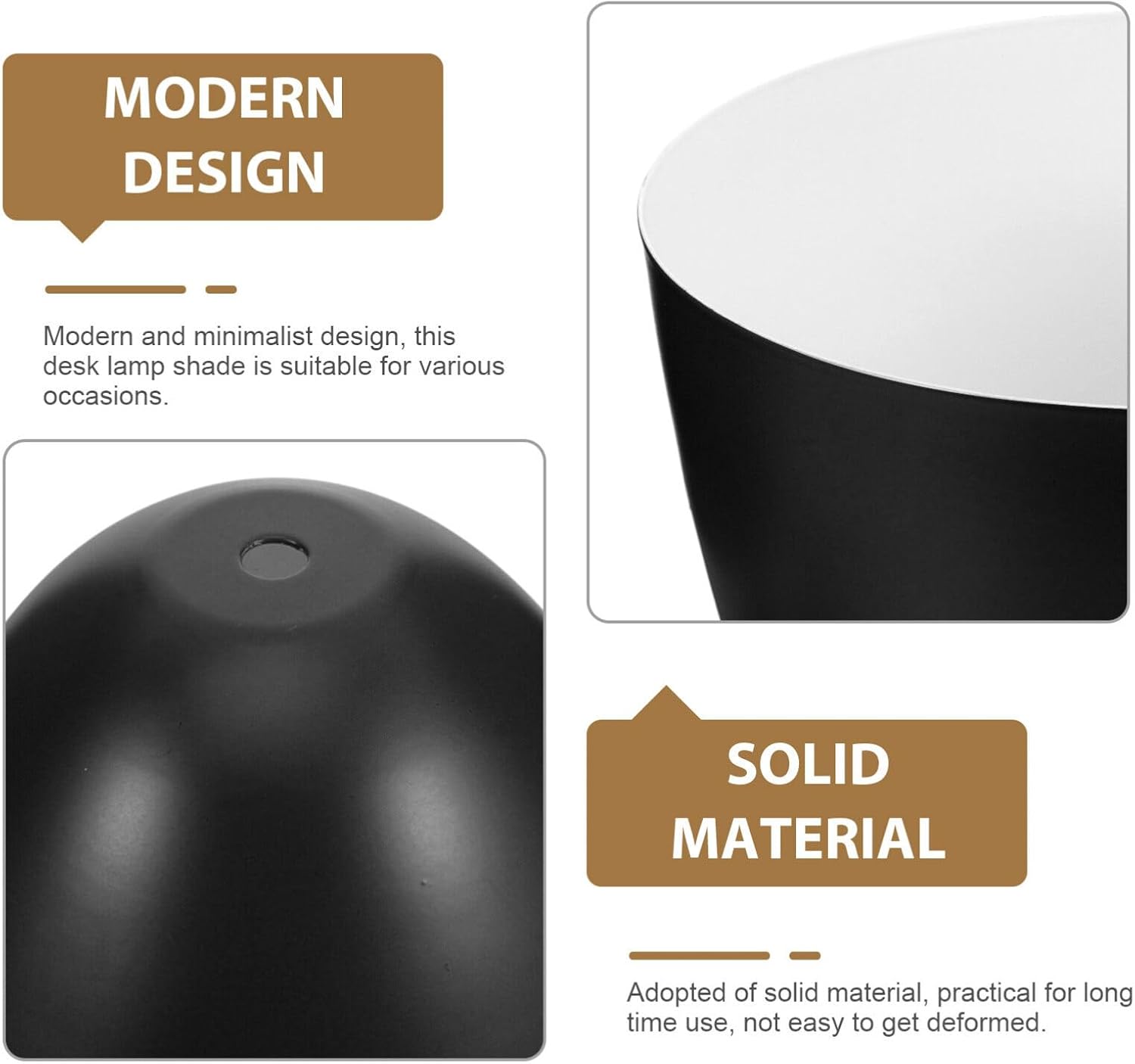 OSALADI Decoración de techo negro pantallas de lámpara de techo para lámpara de mesa, decoración de escritorio, pantalla de lámpara de mesa,