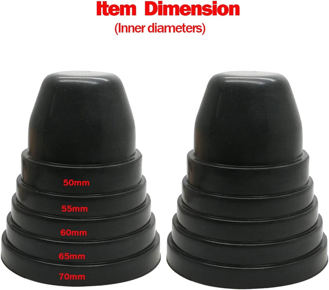Cubierta LED antipolvo para faros delanteros, tapa de sello de goma LED, xenón, flexible, a prueba de polvo, carcasa de 1.969 in, 2.165 in, 2.559