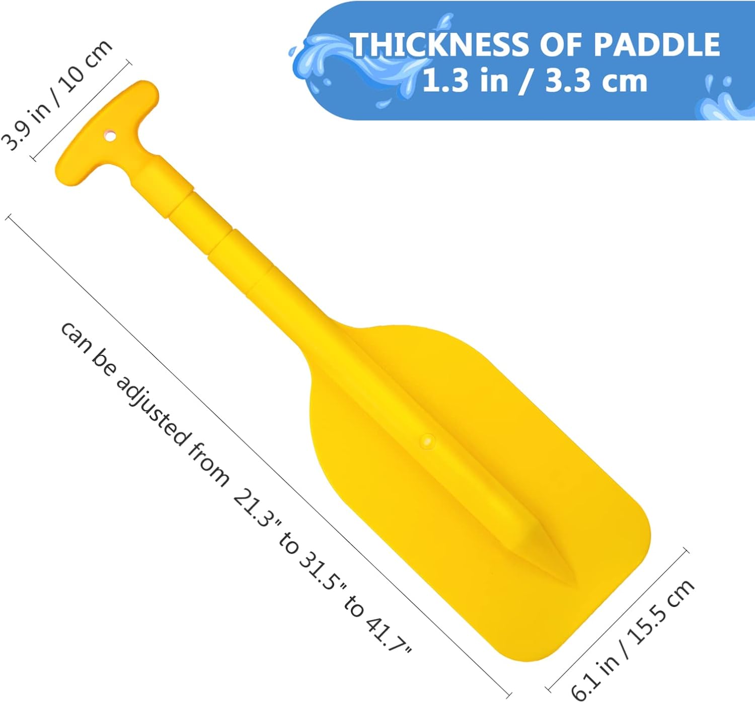 BESPORTBLE Ramos de canoa para kayak, remos extensibles, remos de lancha para tabla de surf, botes inflables, botes de remo para adultos y niños