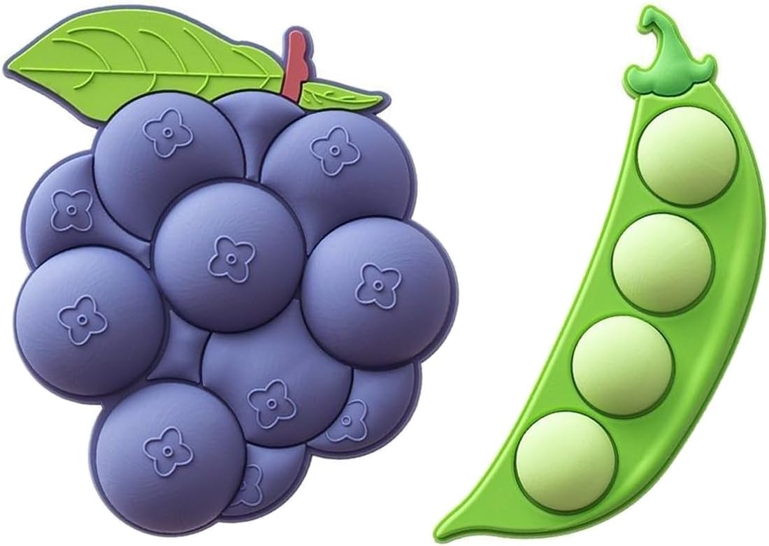 2 juegos de imanes de resina 3D para refrigerador, frutas, verduras, lindas formas, calcomanías magnéticas suaves para el refrigerador, oficina,