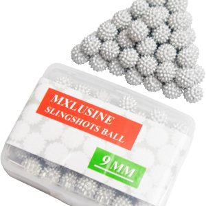 Potente rifle de catapulta de caza Slingshot Gun Aleación Slingshot Bola de munición (50 unids 0.354 in Munición en forma de erizo de mar de 0.354 Potente rifle de catapulta de caza Slingshot Gun Aleación Slingshot Bola de munición (50 unids 0.354 in Munición en forma de erizo de mar de 0.354