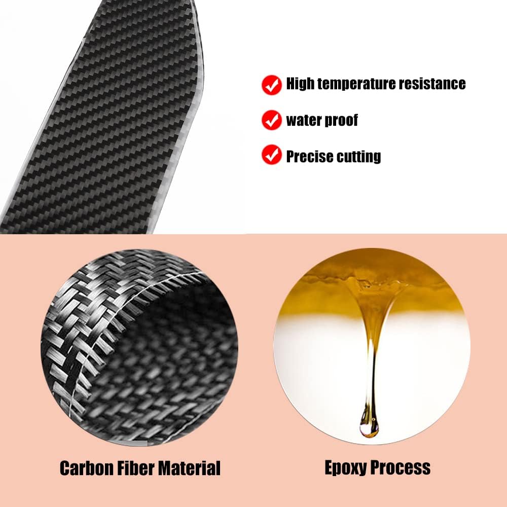 Accesorios interiores de fibra de carbono, cubierta decorativa para Audi A4 B9 2017-2019 (Co-Pilot Dashboard Trim LHD)