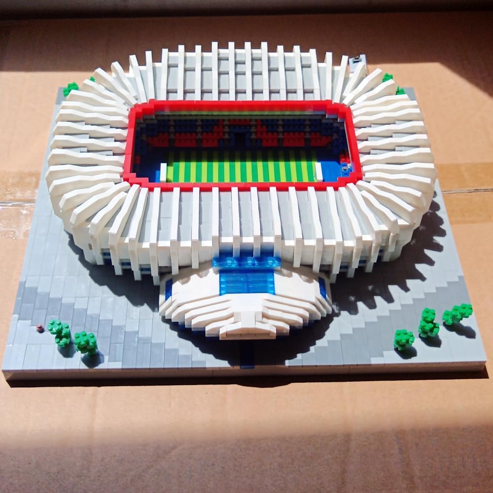 Kit de bloques de micro diamantes para estadio de fútbol de París, juguete de rompecabezas atractivo para adultos para montar un campo de fútbol