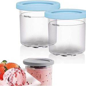 EVANEM 246 Pintas Creami Deluxe, para tazas de crema ninja, 16 onzas, aptas para lavavajillas, a prueba de fugas, compatibles con la serie NC301 EVANEM 246 Pintas Creami Deluxe, para tazas de crema ninja, 16 onzas, aptas para lavavajillas, a prueba de fugas, compatibles con la serie NC301