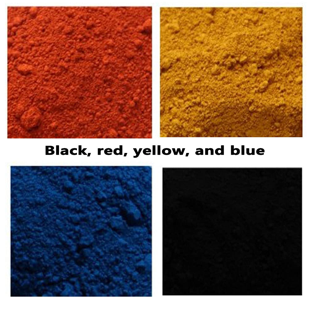 En varios colores óxido de hierro Polvo de óxido de hierro amarillo grado cosmético para cosméticos y jabón – 1.76 oz