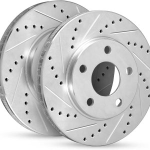 R1 Concepts Kit de rotor de freno delantero  Rotores de freno  Disco de freno  Perforado y ranurado WGPN1-40062 R1 Concepts Kit de rotor de freno delantero  Rotores de freno  Disco de freno  Perforado y ranurado WGPN1-40062