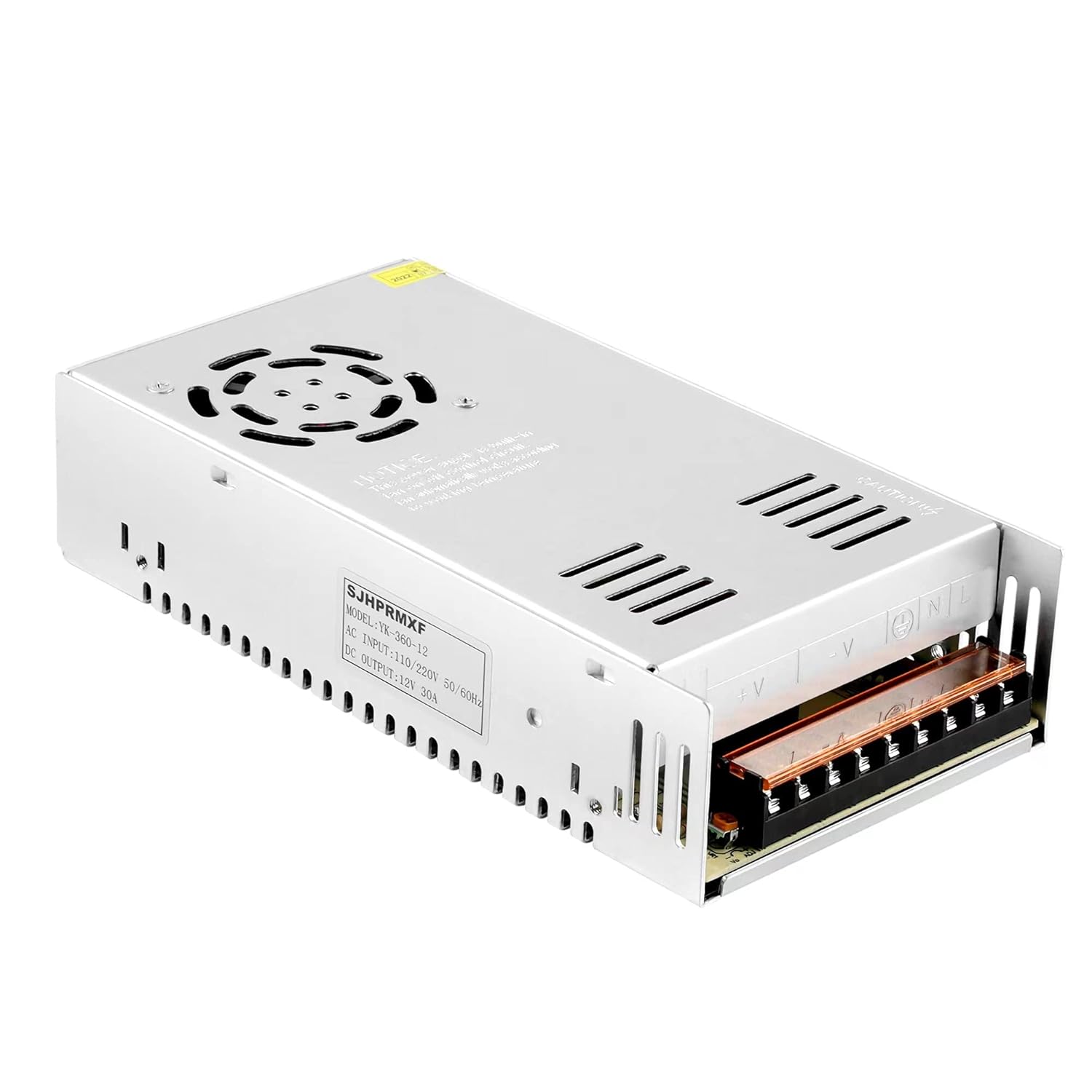 Fuente de alimentación conmutada, SJHPRMXF AC 110V220V a DC 12V 30A 360W Universal Regulated Power Supply Transformer Adapter LED Driver para tira