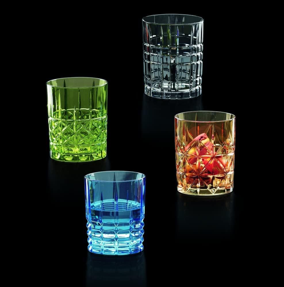 Nachtmann Highland Tumbler, Smoke, Crystal Glass, 4-Inch, Drinking Cup for Fine Whiskies, Scotch, Cognac, and Rum, Rock Glasses, 12-Ounce,