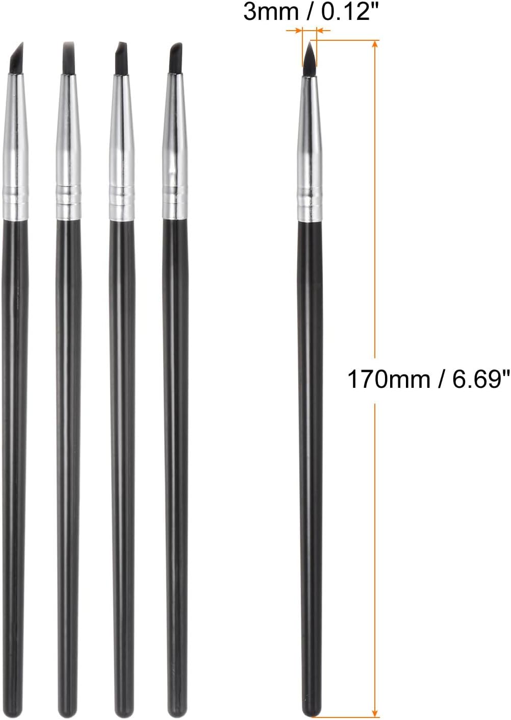 HARFINGTON Juego de 10 herramientas para esculpir arcilla, moldeador de arcilla con punta de goma, pinceles de silicona, herramienta de tallado para