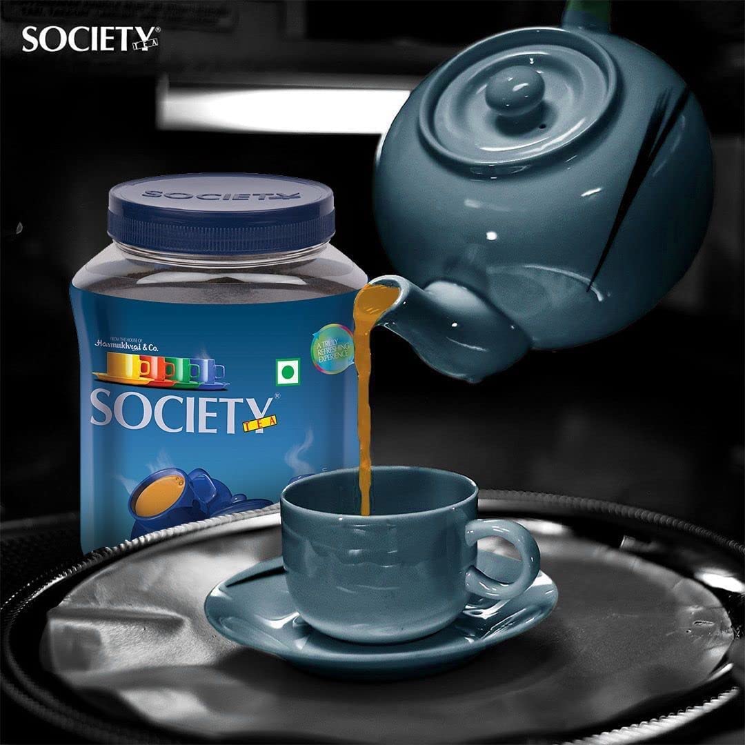 Society Pure Assam Leaf Tea CTC, 32 onzas, 450 tazas, té negro indio orgánico, té Assam puro surtido, rico gránulos de Assam Chai-té con